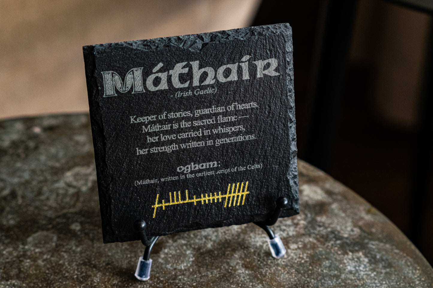 Mother - Engraved Slate Coaster