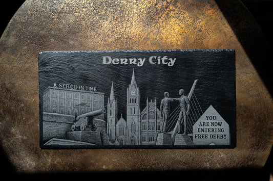 Derry City Skyline Slate