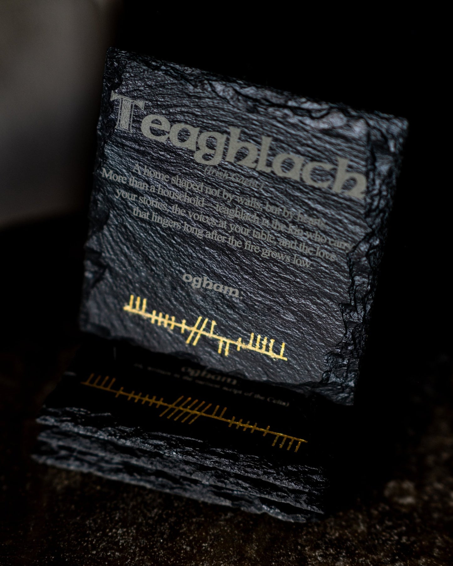 Celtic Whisper - Engraved Slate Coasters - Foyle Engraving Co