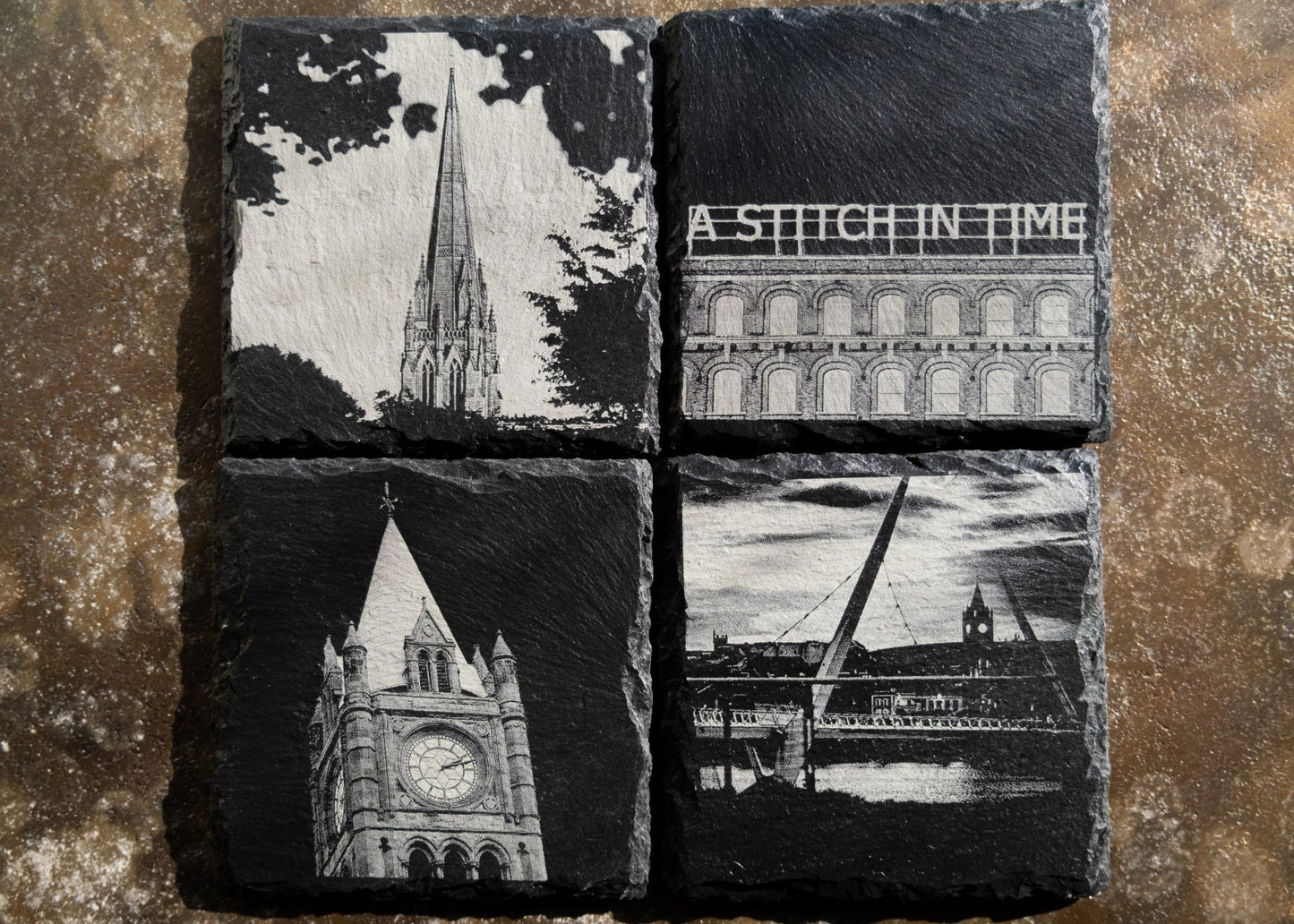 Derry Landmark Coasters - Foyle Engraving Co