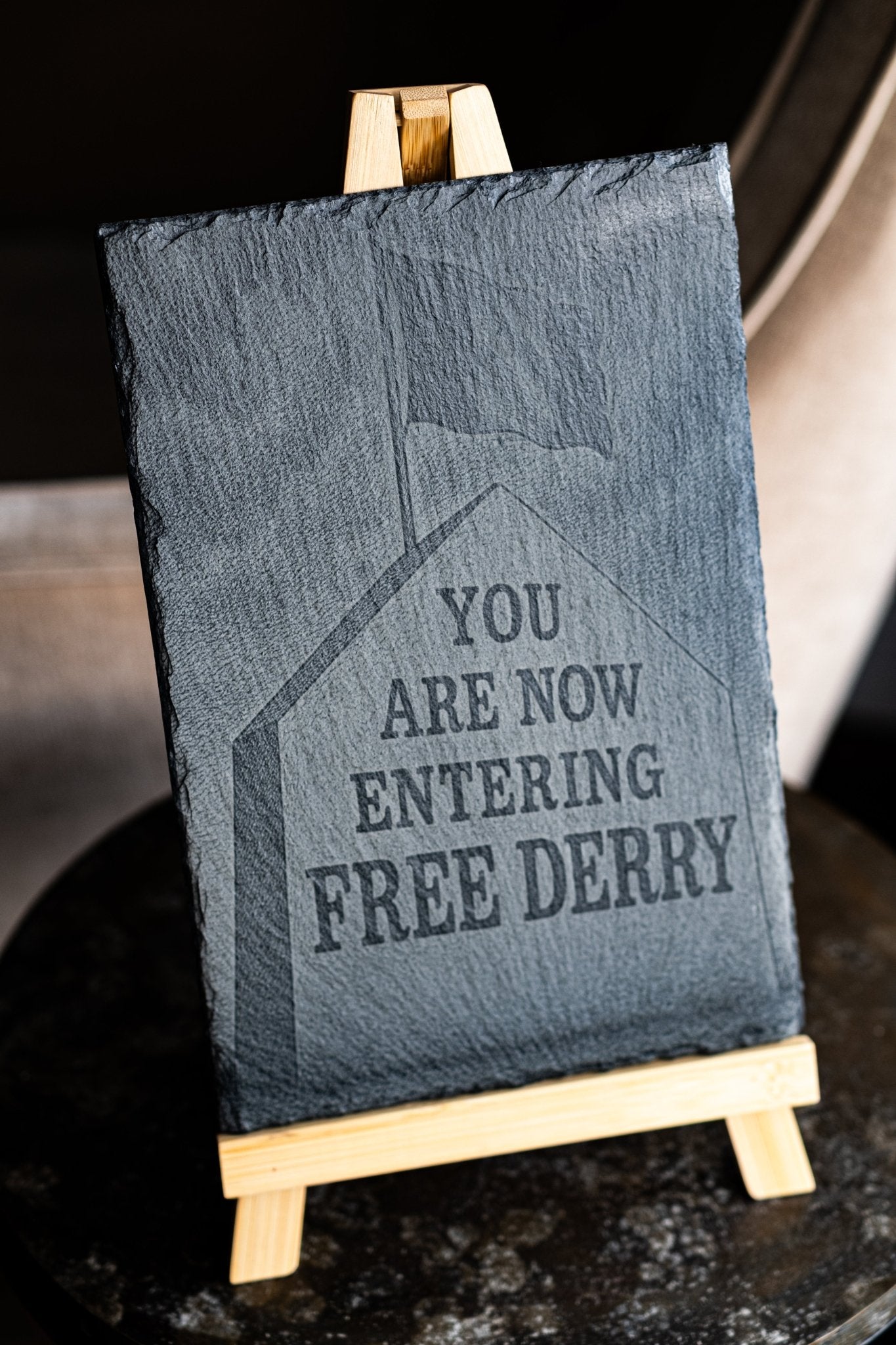 “Echoes of Derry” Free Derry Corner Slate - Foyle Engraving Co