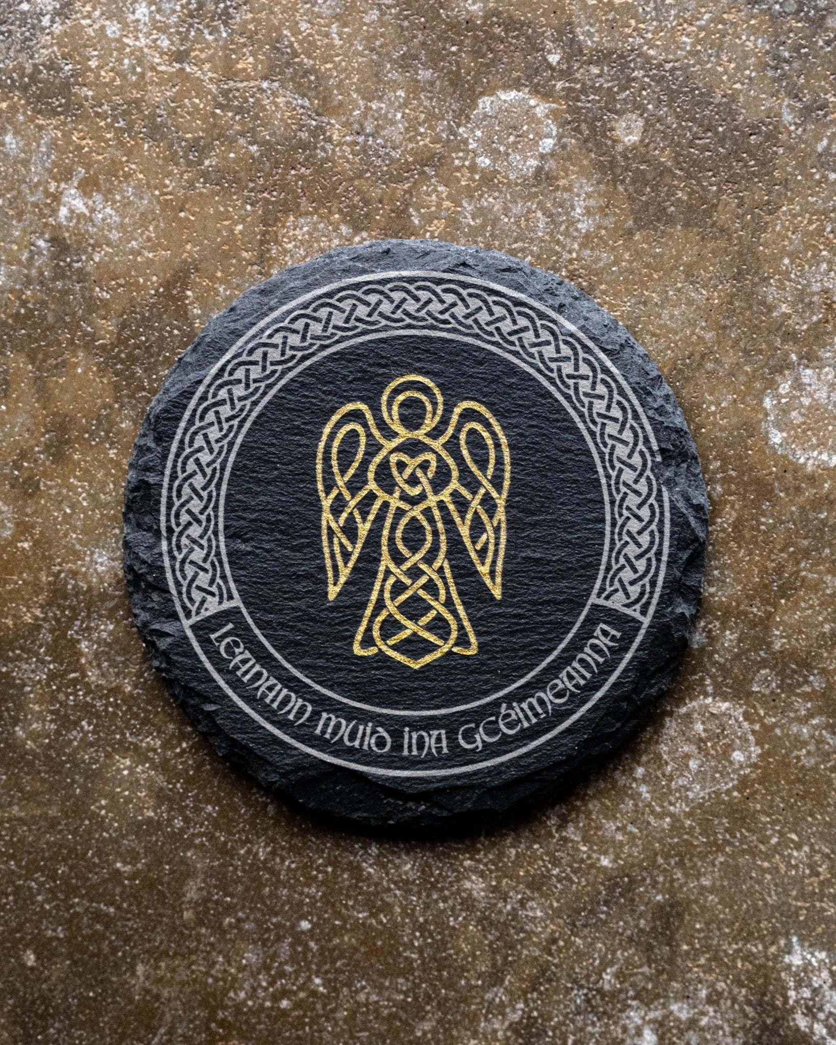 Leanann Muid Ina gCéimeanna – Guidance & Remembrance Coaster Set - Foyle Engraving Co