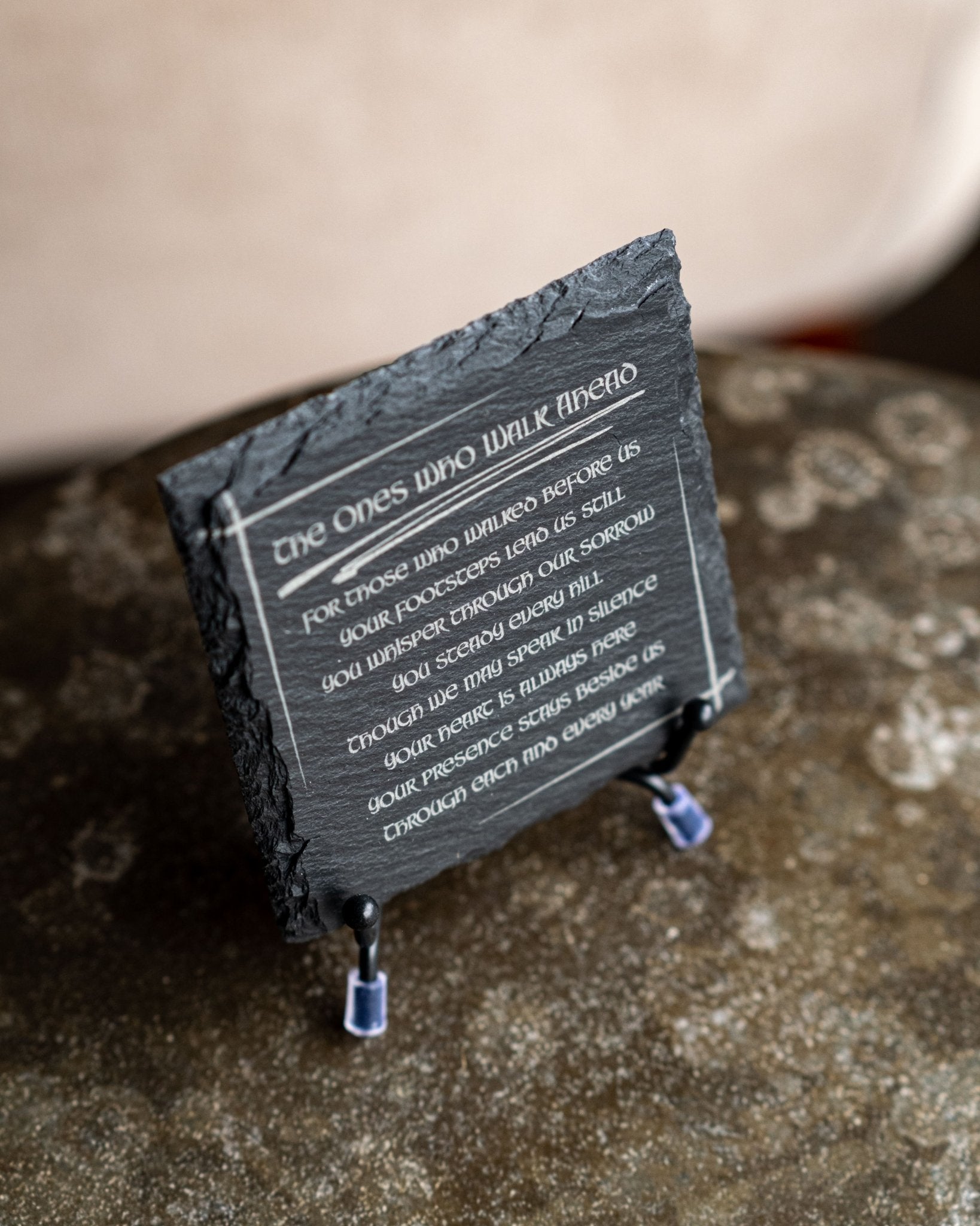 Leanann Muid Ina gCéimeanna – Guidance & Remembrance Coaster Set - Foyle Engraving Co