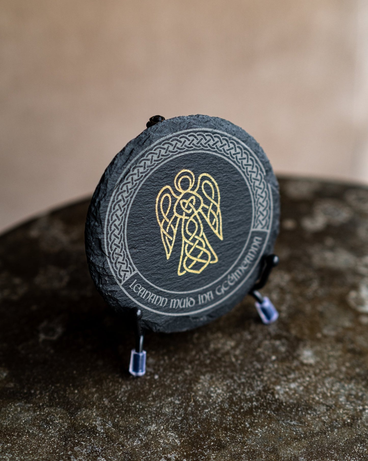 Leanann Muid Ina gCéimeanna – Guidance & Remembrance Coaster Set - Foyle Engraving Co