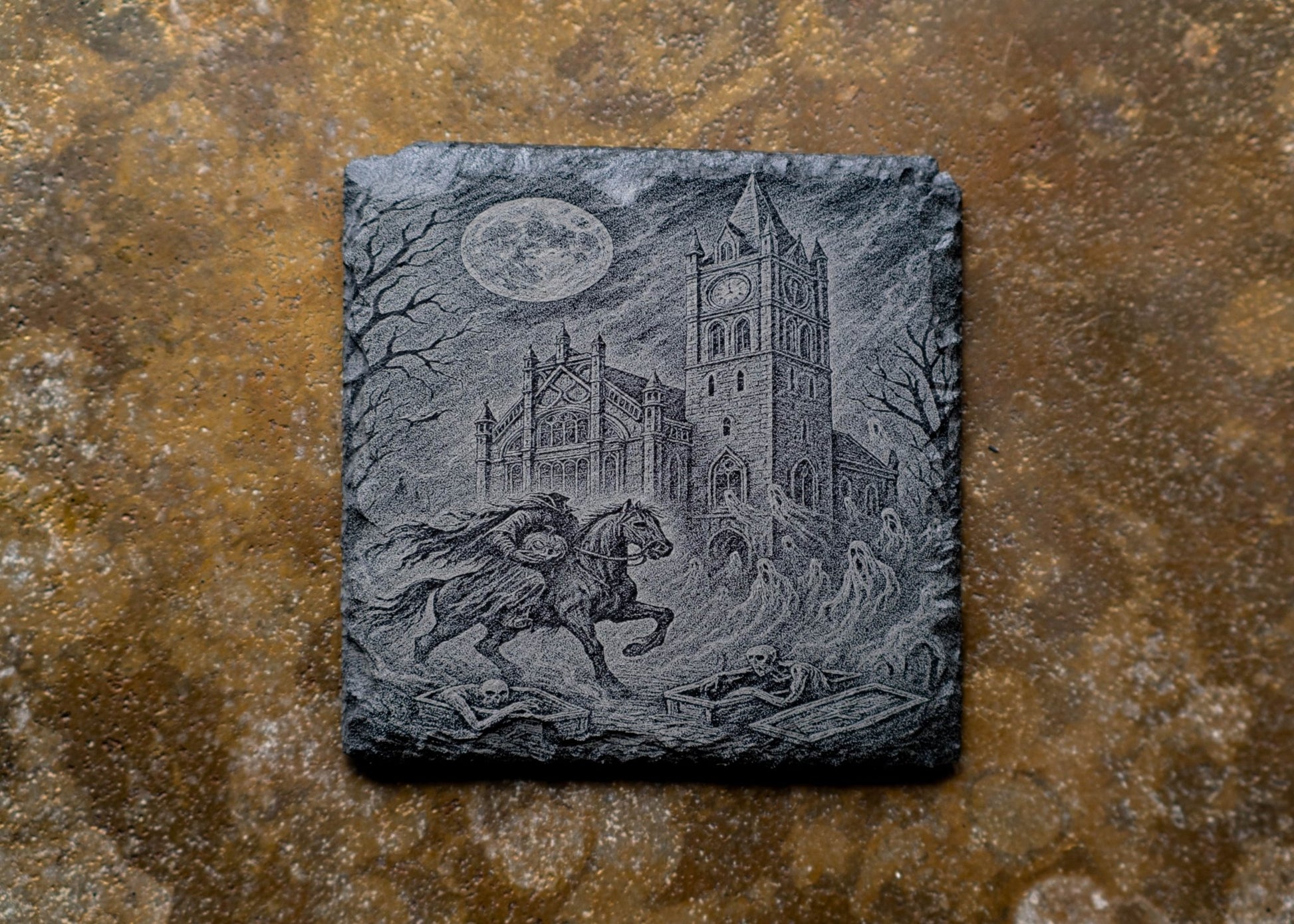 Limited Edition Derry Halloween Coasters - Foyle Engraving Co