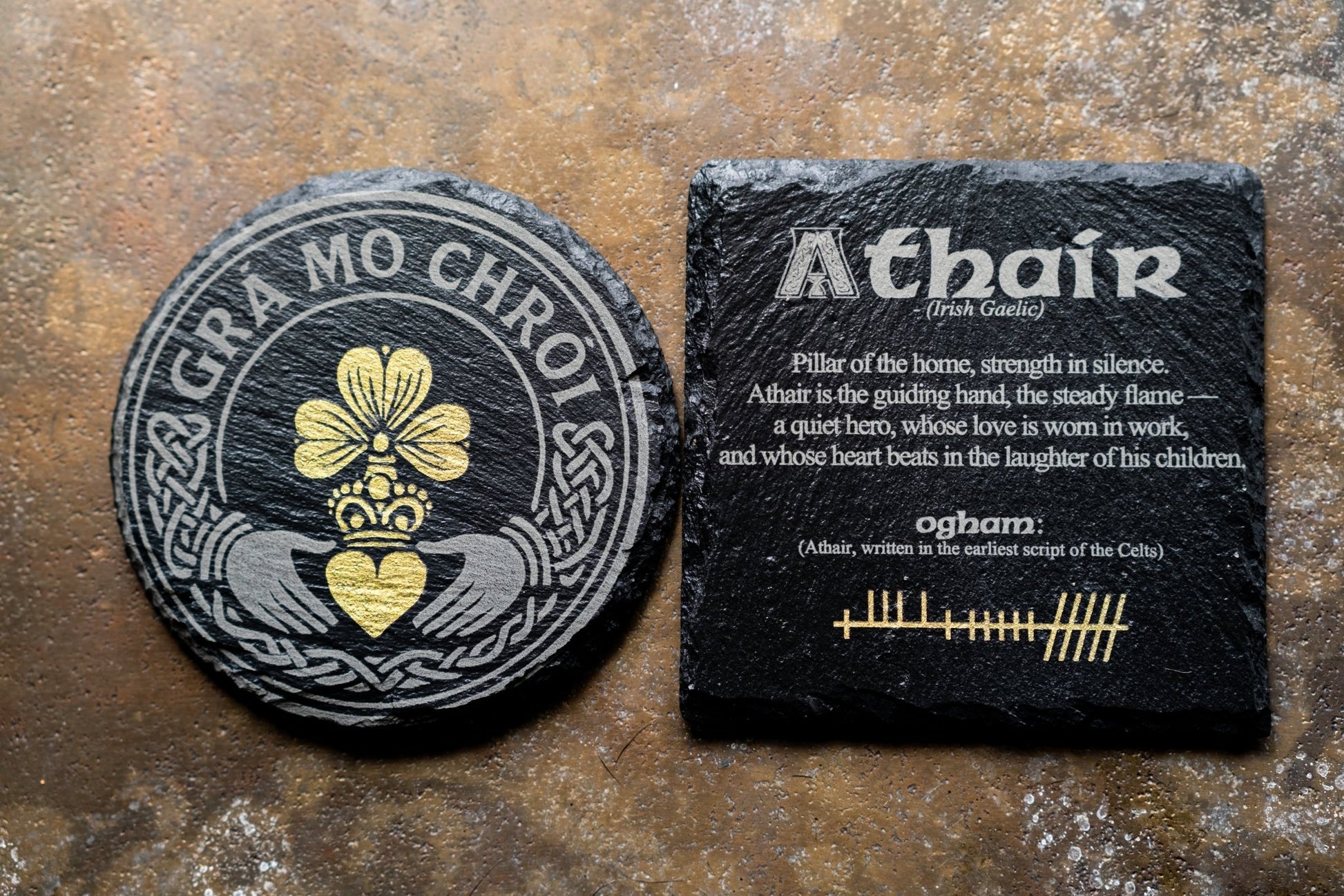 Limited Edition Fathers Day Coasters - Foyle Engraving Co