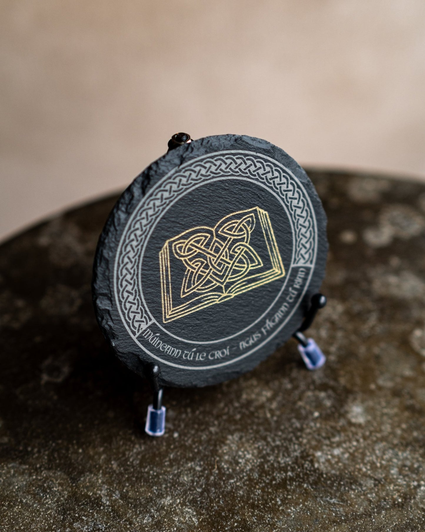 Múineann Tú le Croí — Agus Fágann Tú Rian – Teacher Appreciation Coaster Set - Foyle Engraving Co