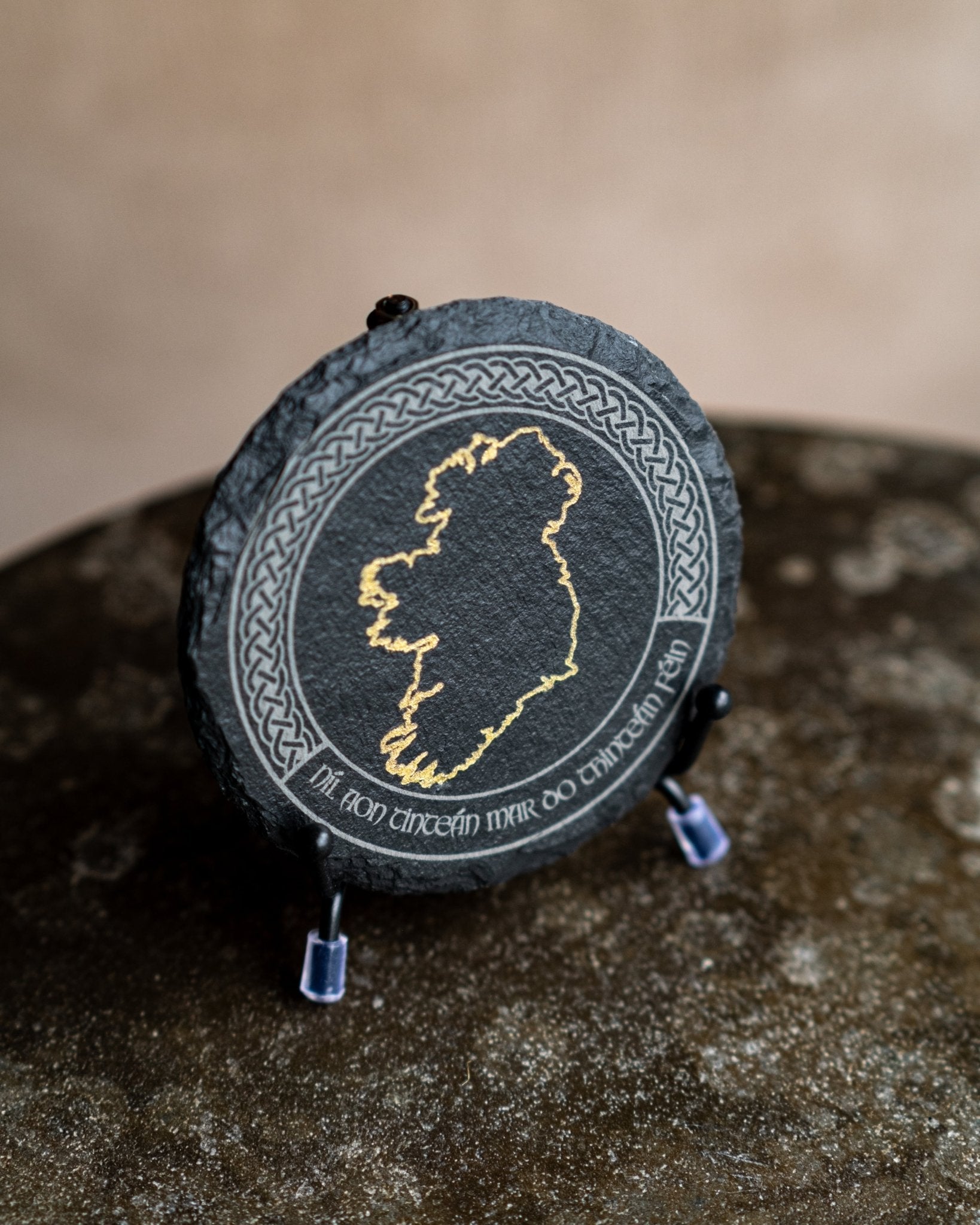 Níl Aon Tinteán Mar Do Thinteán Féin – Home & Hearth Coaster Set - Foyle Engraving Co