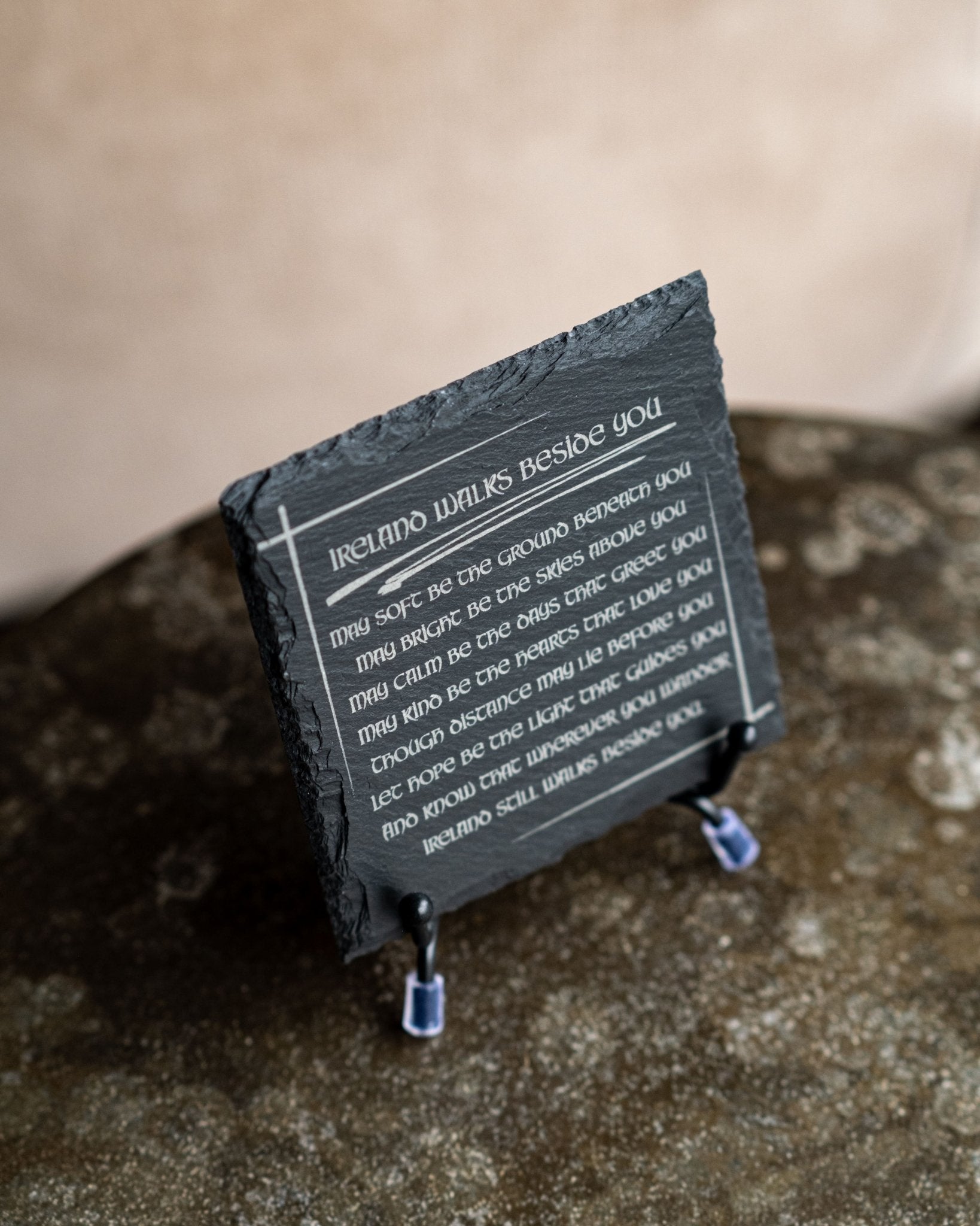 Níl Aon Tinteán Mar Do Thinteán Féin – Home & Hearth Coaster Set - Foyle Engraving Co